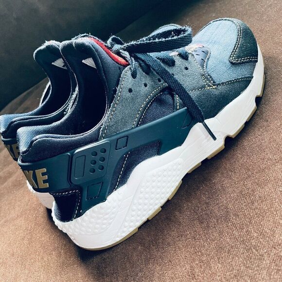 Nike Huarache Afro PUNK ATMOS denim leather mens 8 US 41 mint condition - Picture 6 of 10